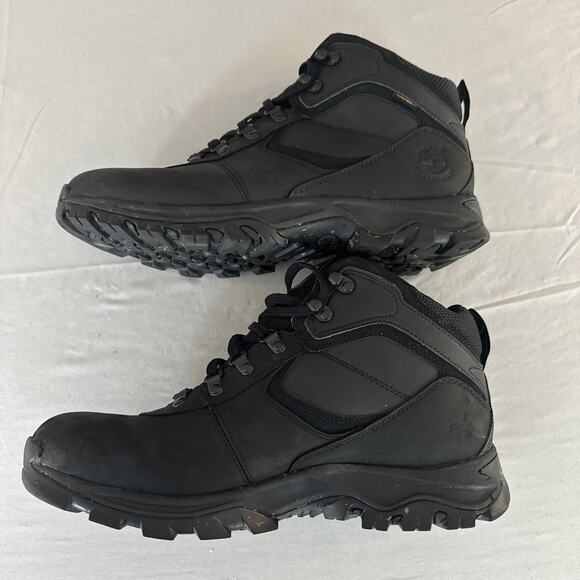 Timberland Men\'s Hiking Waterproof Leather Mt. Maddsen Boot Black 2731R Sz 11.5W